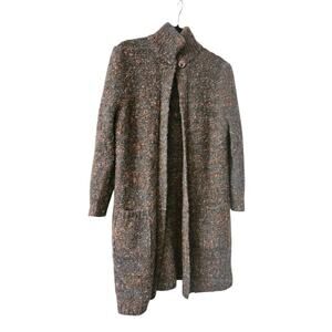 S.M.L. Sport LTD. Womens Long Cardigan Sweater 86% Wool Multicolored SIZE MEDIUM